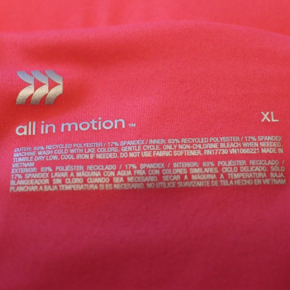All in Motion Pink Active Skort Size XL Integrated Short Athleisure Two Pockets - Picture 2 of 14